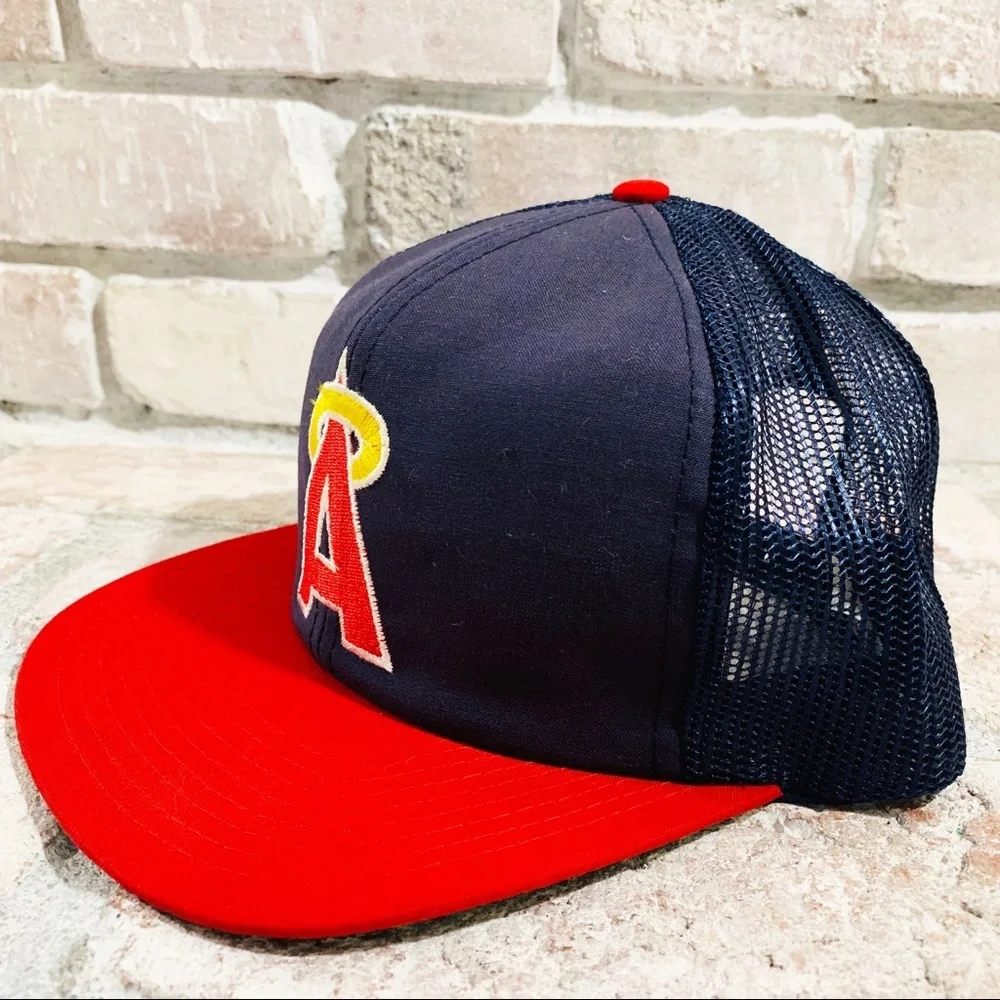 🔥 Vintage MLB Anaheim Angels SnapBack Hat